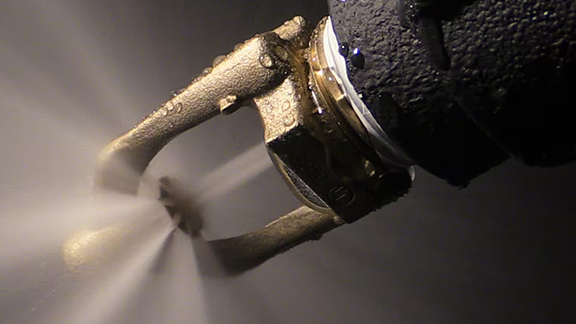 Cylinder bur with water spray