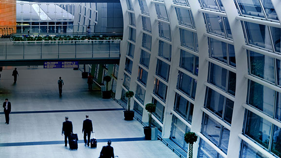interior of an airport