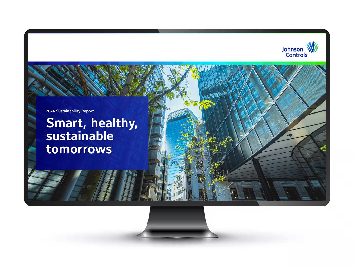 Desktop displaying the 2024 sustainability report