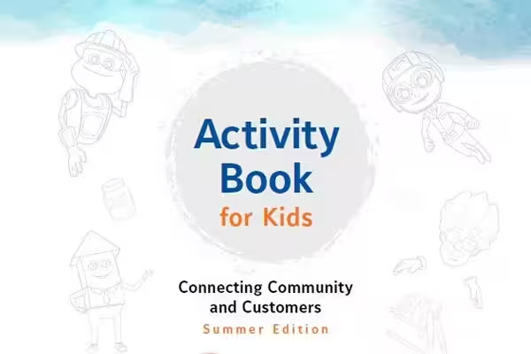 Cover page of the Activity Book for Kids Summer Edition