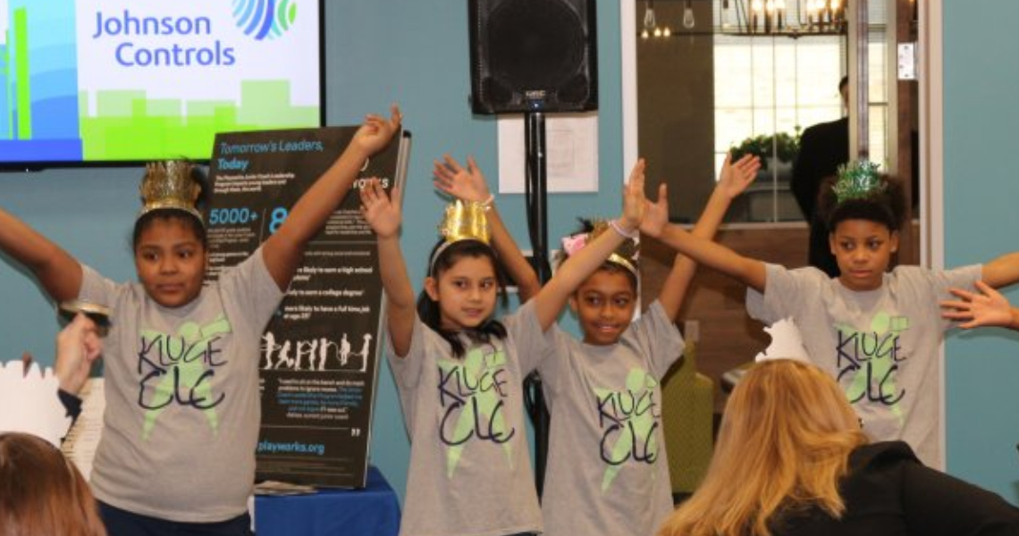 Children from Kluge Elementary, a school in Johnson Controls’ neighborhood of focus, performing at the Happy New Year Milwaukee event