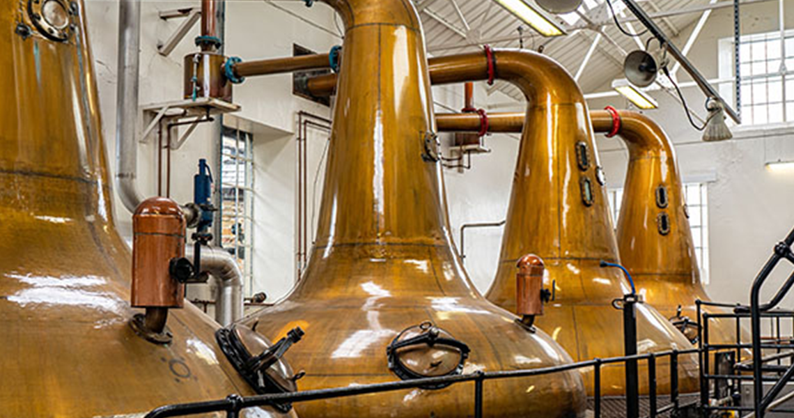 Interior of a distillery