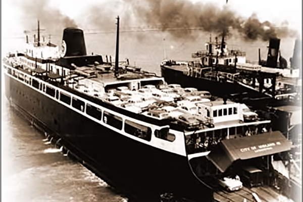 The Great Lakes ferry City of Midland in port