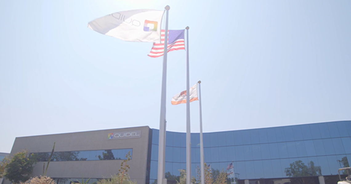 The front of the Quidel Corporation building
