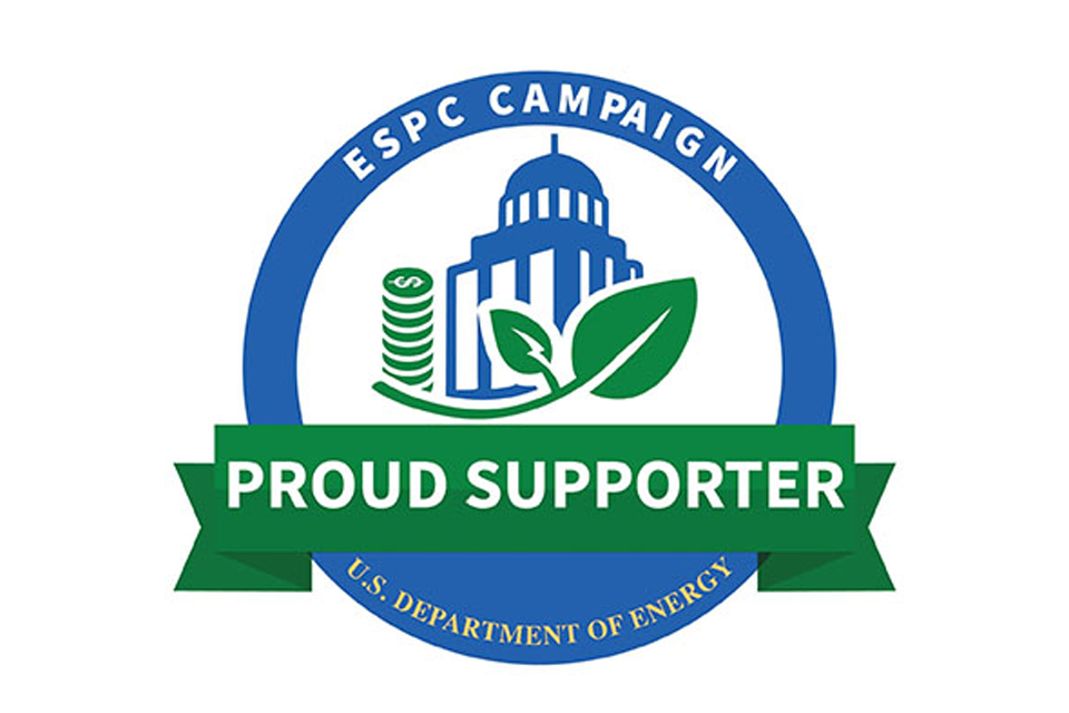 "Proud Supporter" Badge of U.S. Department of Energy’s ESPC Campaign