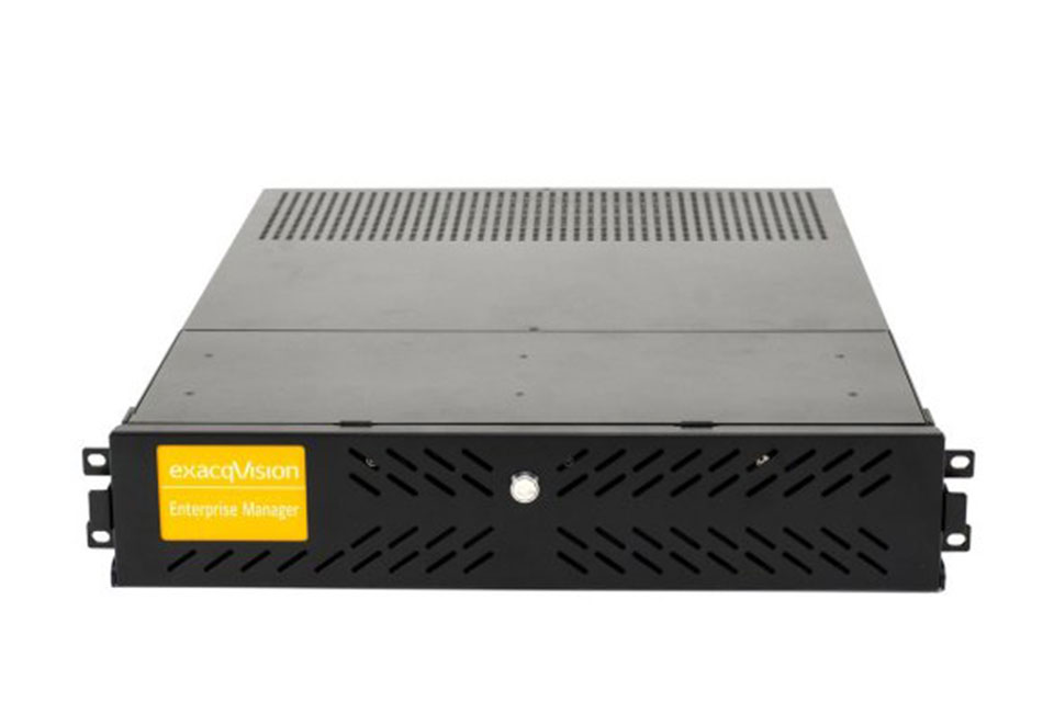 The exacqVision Enterprise edition video management solution on a white background
