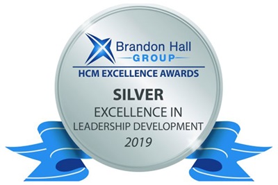 A Silver HCM award for Excellence in Leadership Development 2019 badge